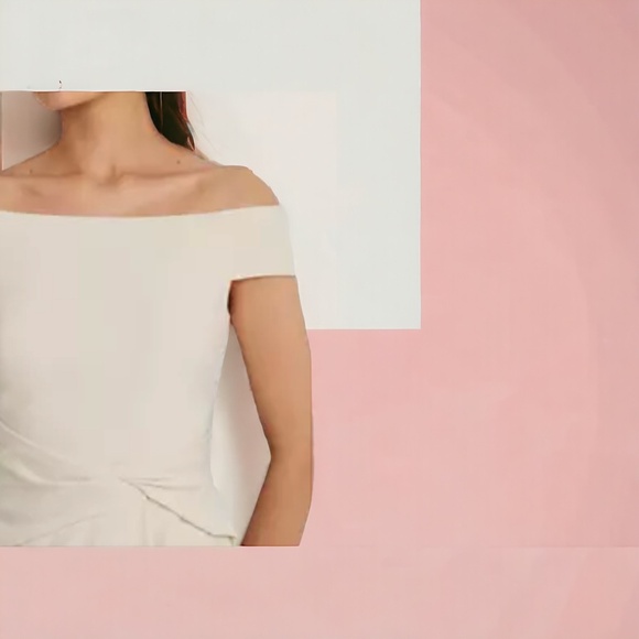 NWT Lauren Ralph Lauren Crepe Off the Shoulder Cocktail Dress - Picture 5 of 9